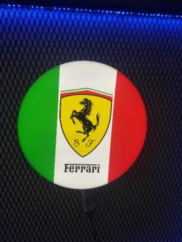 Ferrari Leuchtschild Italienische Flagge